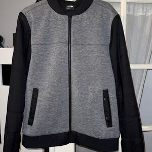 The North Face Black and Gray Bomber Jacket